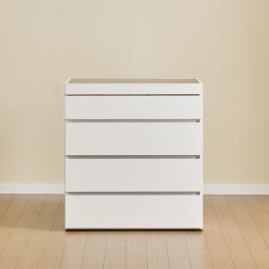 로쏘 비아레 E0 드레스룸 아일랜드 서랍장 750x418x803mm, 4단, 화이트