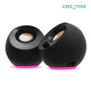 [특별할인가] Creative PEBBLE PRO BLACK 블루투스 5.3 유무선 USB스피커