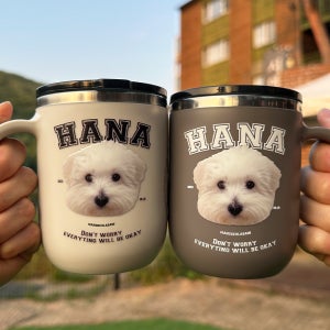 커스텀 머그컵 제작 반려동물 강아지 고양이 가족사진 선물용 머그컵 포토컵