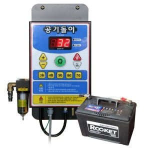 타이어 공기압 주입기 공기돌이 DC용 에어주입기 에어게이지 공기주입기 압력게이지