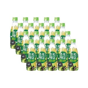 웅진 초록매실 제로 스파클링 350ml 20개 1박스 청량 탄산음료