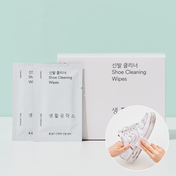 생활공작소 신발클리너 운동화크리너 슈즈클리너 신발용품 30매 2개