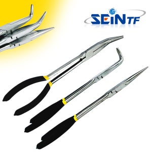 세인티에프 롱노우즈 일자형 287mm 롱노즈 펜치 뺀찌 플라이어 롱로즈 롱로우즈