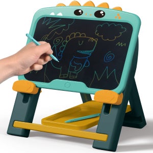 R 아티스트 LCD 전자 스케치 드로잉 패드+거치대(이젤) 세트 공룡 050-79 노트