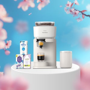 선착순[최대15%포인트]필립스 바리스티나 전자동 커피머신+홈카페 세트(전용 넉박스+매일유업 우유 12팩 단독증정)