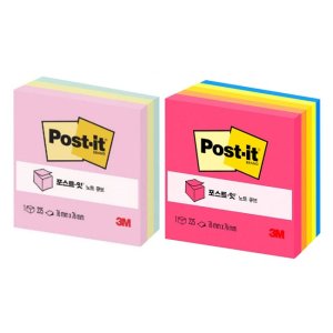 1216 3M 포스트잇 노트 654 큐브 (225매) (76X76)