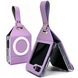 엑씨 갤럭시 Z플립7 락 스트랩 맥세이프 호환 힌지보호 카드수납 케이스