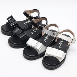 꾸미 러블리스타일 카니발 리본 주니어샌들 여아샌들 4컬러