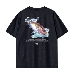 크레이지몬스터 낚시복 아트웍 잿방어 물고기 낚시 기능성 반팔 티셔츠