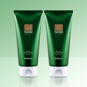 웰더마 차이슬 티트리 허브 톡스 필링 팩 150ml 2개 (+필링팩 미니 2개+필링 스펀지 증정)