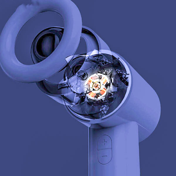 PCM092 더위탈출 미니선풍기 6.5m/s강풍 배터리LED 100단계풍속