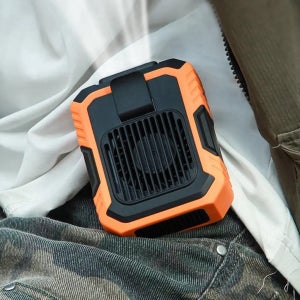 휴대용 허리 선풍기 보조배터리 손풍기 야외활동 등산 운동 4000mAh