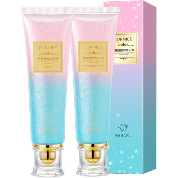 2PCS 나이아신아마이드 치약,치약, 상쾌한 입냄새 치약, 건강한 치아와 잇몸을 촉진합니다