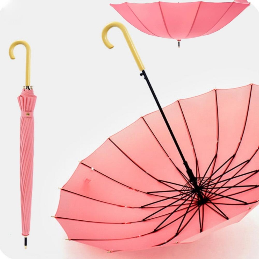 편의점 나무 지팡이 우산 태풍 방풍 장우산 복고풍 가벼운 장우산