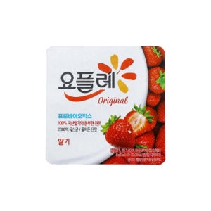 빙그레 요플레 딸기 85ml, 24개