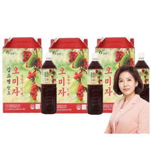 김소형 발효 문경 오미자 진액 차 오미자청 원액 엑기스 효능 여름음료 선물세트 1L 6병