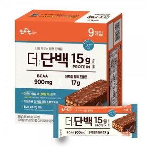 빙그레 더단백 크런치바 초코 40g, 9개입, 6개