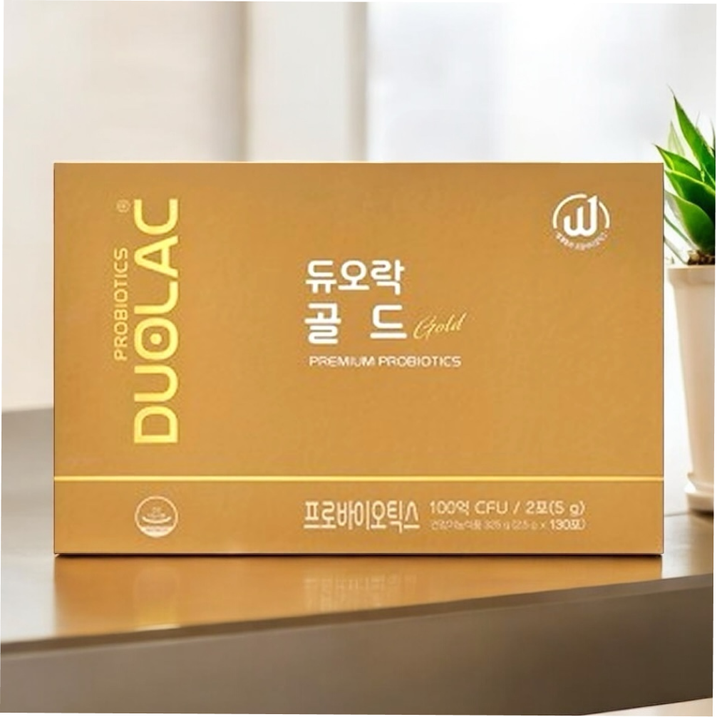 <b>듀오락 골드</b> 130포 65일분 100억 CFU 유산균 증식 유해균 억제