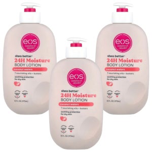 EOS 시어버터 바디로션 코코넛워터 473ml 3개