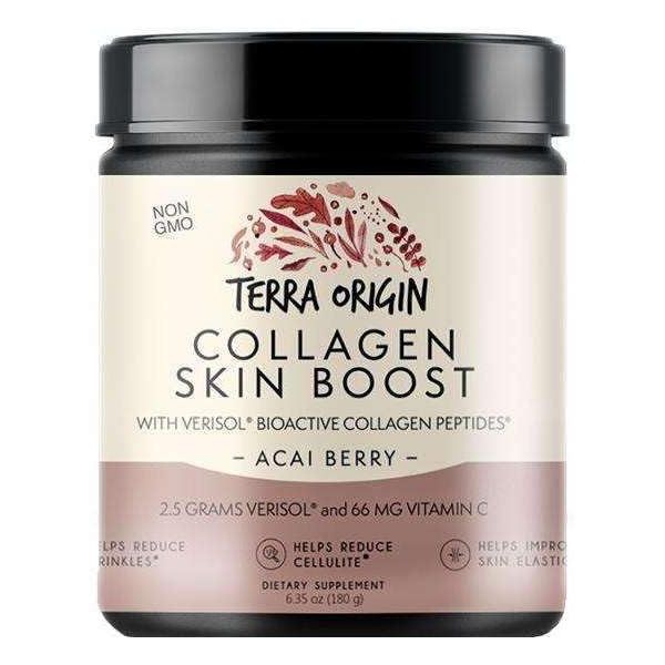 콜라겐 주름 피부 테라 오리진 가수분해 펩타이드 파우더 | 모발 손톱 베리솔 <b>비타민</b> C 함유로 여성 <b>남성</b> <b>모두</b>에게 아사이 베리