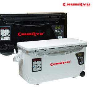 천류 아이스박스 쿨러 36L 대형 바퀴 선상 낚시용