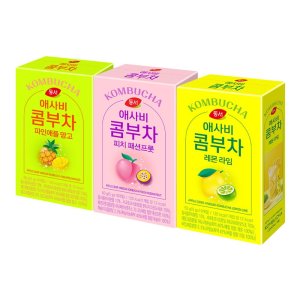 동서 애사비 콤부차 10T 3종(레몬라임+파인애플망고+피치패션프룻)