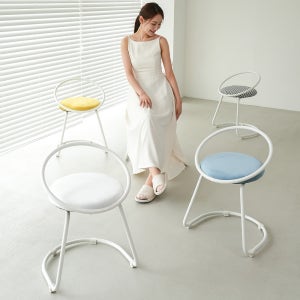 [다니카] 오즈 화장대 스툴 인테리어 카페 침실 패브릭 의자