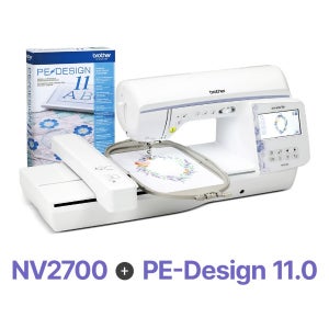 NV2700 + PE-Design 11.0 부라더미싱 자수 창업 패키지 자수미싱