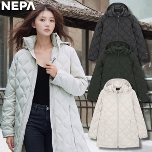 네파 역시즌 롱 패딩 여성 경량 구스 다운자켓 무봉제 보온 등산 다운점퍼