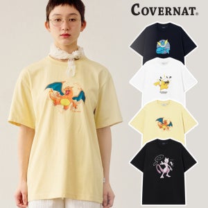 커버낫 반팔티 포켓몬콜라보 밸런스 쿨 코튼 티셔츠 리자몽