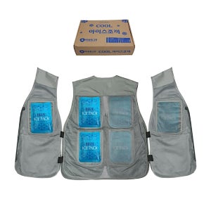 공사장 현장 작업자용 아이스팩 작업복 얼음조끼 복지센터 농사