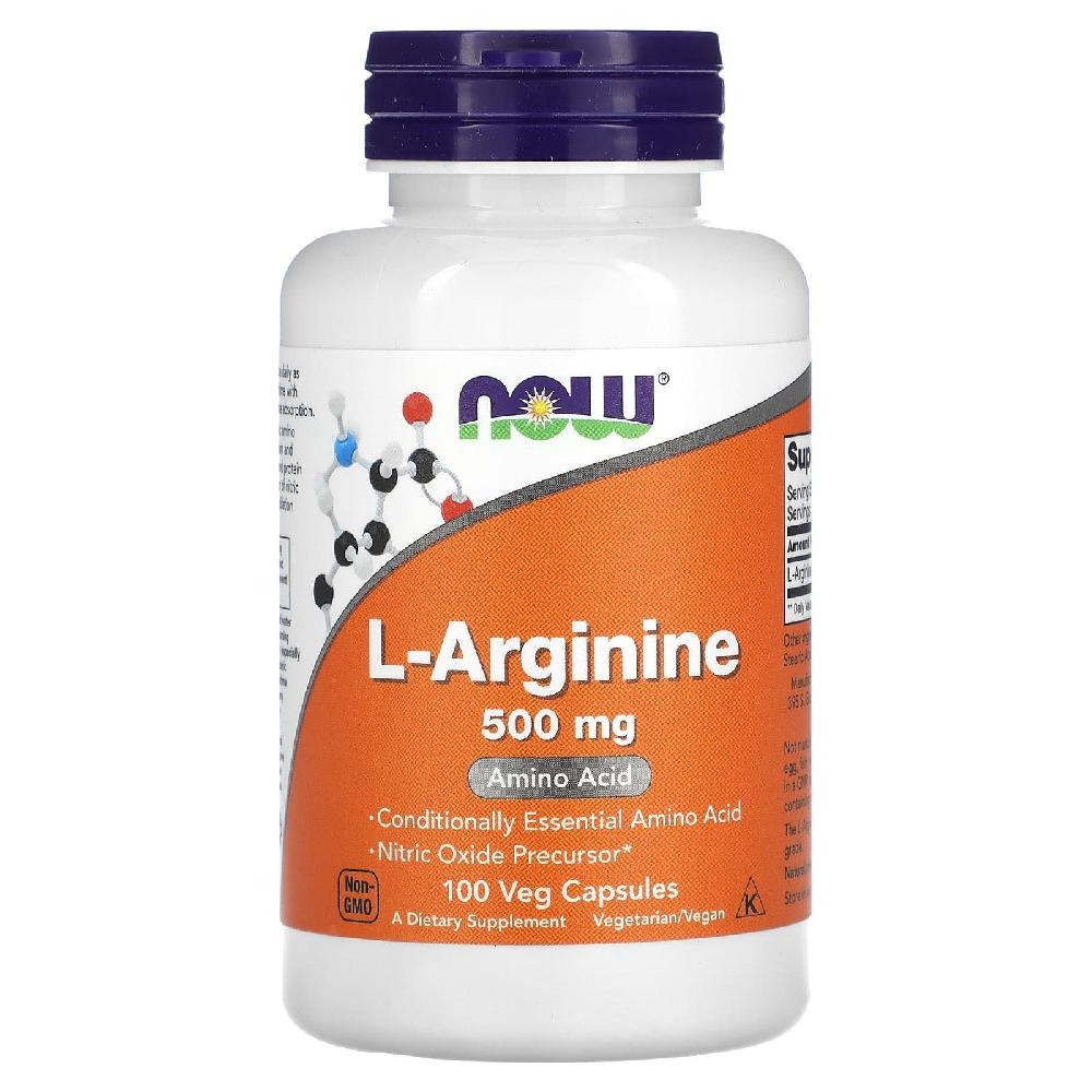나우푸드 <b>l</b> <b>아르기닌</b> 아르지닌 <b>500mg</b> 100정 시트룰린 산화질소 대사체 베지캡슐