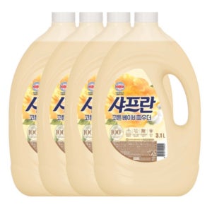 기분좋은향기 샤프란 코튼베이비파우더 3.1L 4개