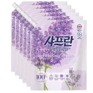 기분좋은향기 샤프란 아로마 섬유유연제 리필 2.1L x6