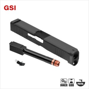 GSI VFC GLOCK17 Gen5 논틸팅 바렐 + 글록 메탈슬라이드 세트(서레이션버전)