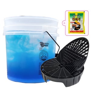 듀플렉스 듀 투명 세차 버킷 18L+더트가드+워시보드 카다시