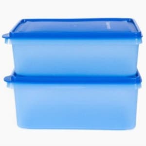 타파웨어 모듈러 냉장기 1.6LX2조 청색 냉장실 파 야채 생선 육류 보관 만능 용기