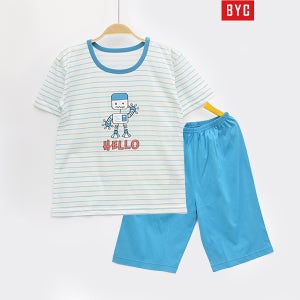 주니어 남아 5부실내복 순면 여름내복 BYC 아동 어린이 초등내복 70호 - 85호