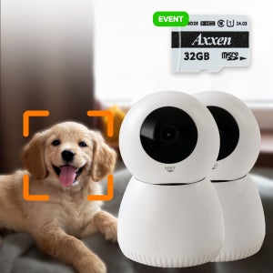 도기캠 2개 패키지 AI 펫캠 홈캠 강아지 고양이 실시간 인공지능 반려동물 CCTV QHD