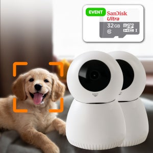 도기캠 2개 패키지 AI 펫캠 홈캠 강아지 고양이 실시간 인공지능 반려동물 CCTV QHD