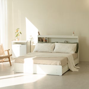동서가구 아엘 LED 1단 3서랍 수납침대 Q 프레임 DF926375