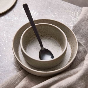 아이다 로우 수입 도자기 그릇 국 대접 탕기 샌디베이지