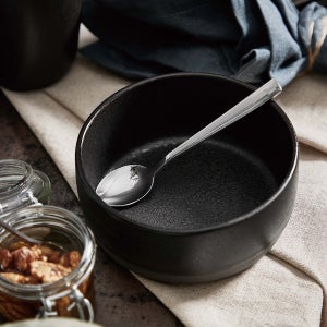 아이다 로우 수입 도자기 그릇 국 대접 탕기 티타늄블랙