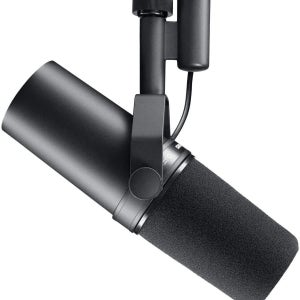 Shure SM7B 다이나믹 마이크 방송/레코딩/게임/팟캐스트용 스튜디오 XLR 연결 탈착식 윈드스크린 내구성 강한 메탈 바디 부드럽고 따뜻한 보컬