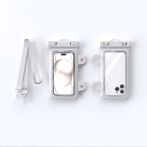 오하이 3Way 다용도 스마트폰 방수팩 크로스 IPX8등급+석션컵 화이트