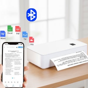 miraeonni 무선 휴대용 프린터 A4 블루투스 수험생 대학생 직장인 선물 셀피 포토프린터 휴대폰 사진 출력 라벨