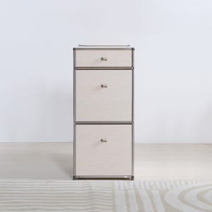 동서가구 오보에 원목 디바이더 아일랜드 서랍장 400, 3단, 베이지