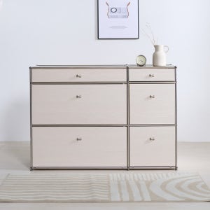 동서가구 오보에 원목 디바이더 아일랜드 서랍장 1200, 3단, 베이지