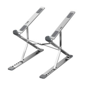 알루미늄 접이식 2단 노트북 거치대 휴대용 태블릿 스탠드 맥북 받침대