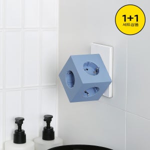 (1개 + 1개) 아이정 파워큐브 V3 스페셜 에디션 디자인 멀티 콘센트 2M